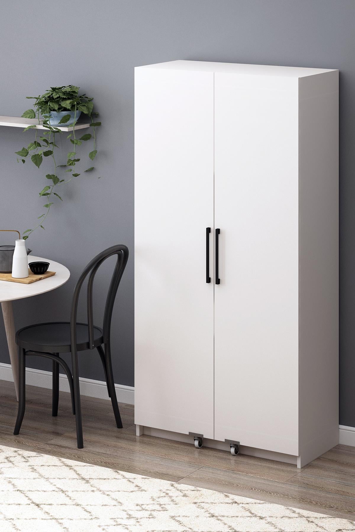 Erzak Dolabı 2 kapak 180 cm Beyaz