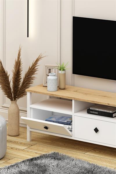 Avmpark Remy Tv Ünitesi 150 cm Sepet-Beyaz Alt Modül