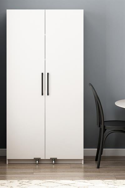 Erzak Dolabı 2 kapak 180 cm Beyaz