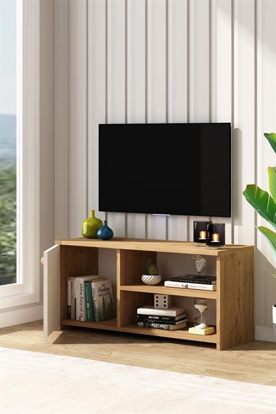 Tika Mebran Kapaklı Tv ünitesi Sepet Beyaz