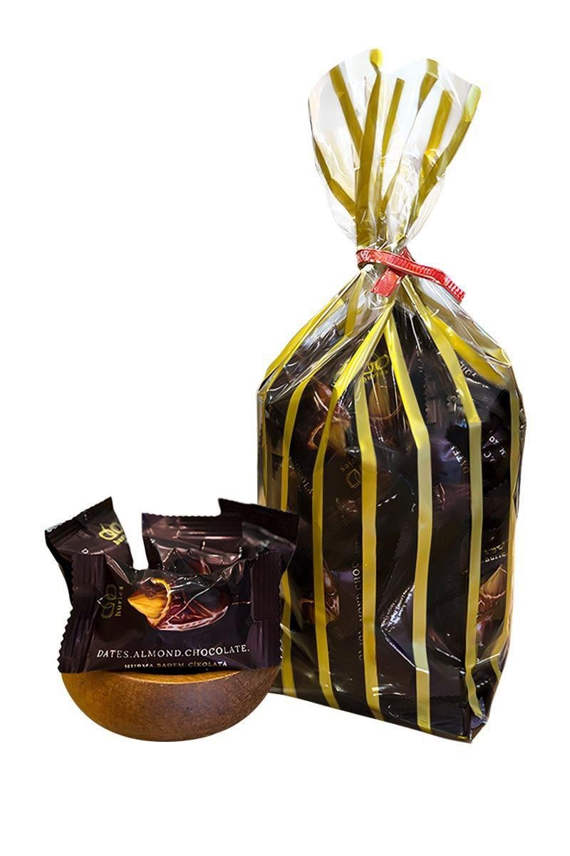 Bitter Çikolatalı Bademli Hurma – 500 g 