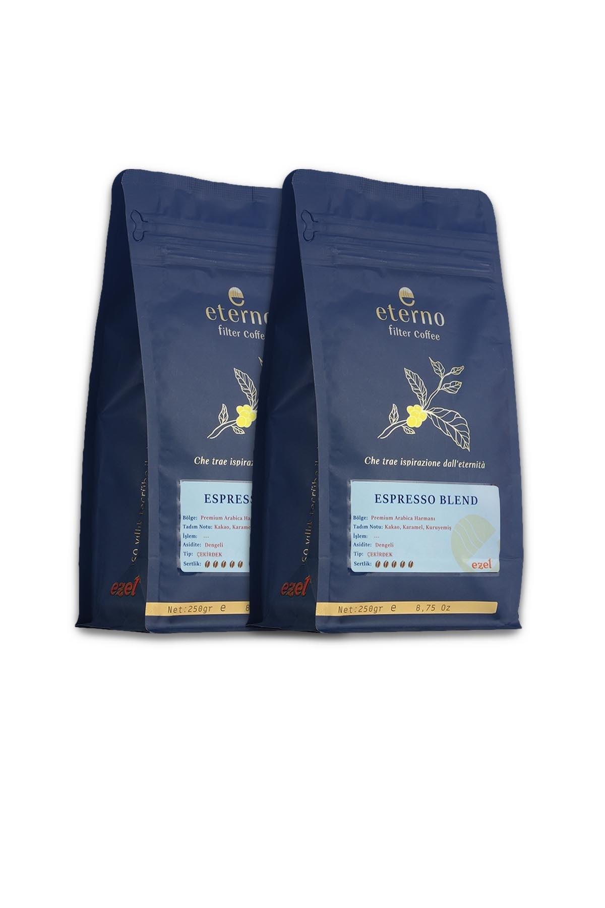 Eterno Espresso Blend Öğütülmüş İkili Filtre Kahve Seti – 2 x 250gr