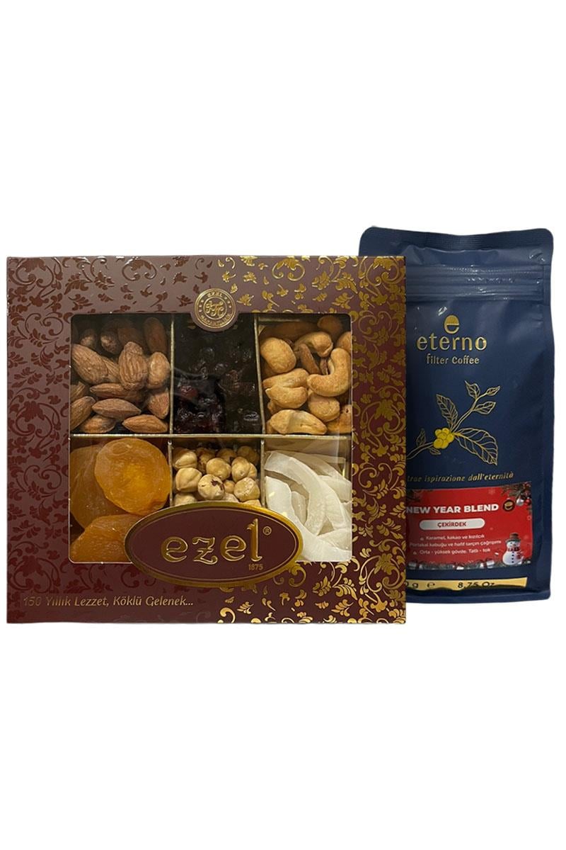 Eterno New Year Blend Filtre Kahve Çekirdeği 250g & Premium Kuruyemiş Seti