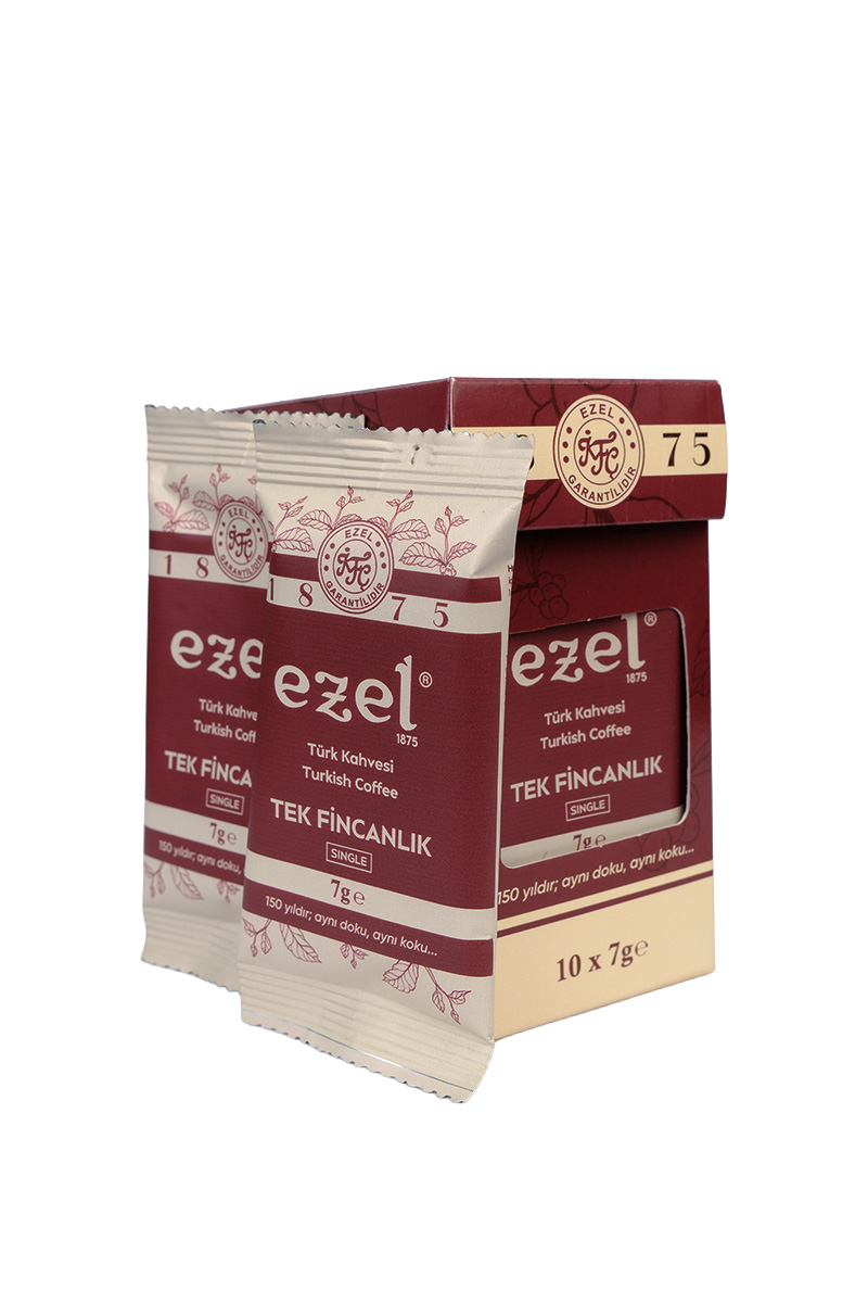Ezel Geleneksel Türk Kahvesi Tek Fincanlık 7g - 10'lu Paket