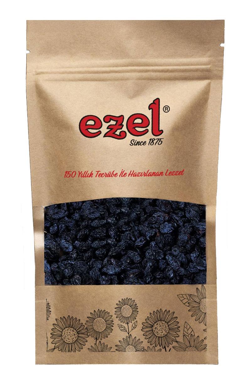 Ezel Kuruyemiş Çekirdeksiz Siyah Besni Üzüm 500g – Taze ve Doğal - Zipli Ambalaj
