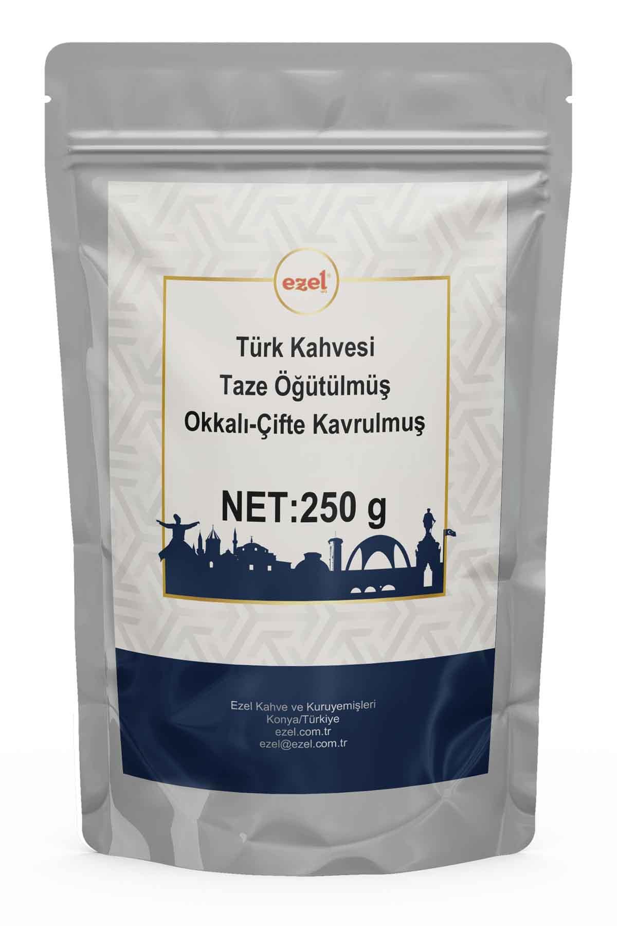 Ezel Türk Kahvesi Okkalı- Çifte Kavrulmuş Taze Öğütülmüş - 250gr