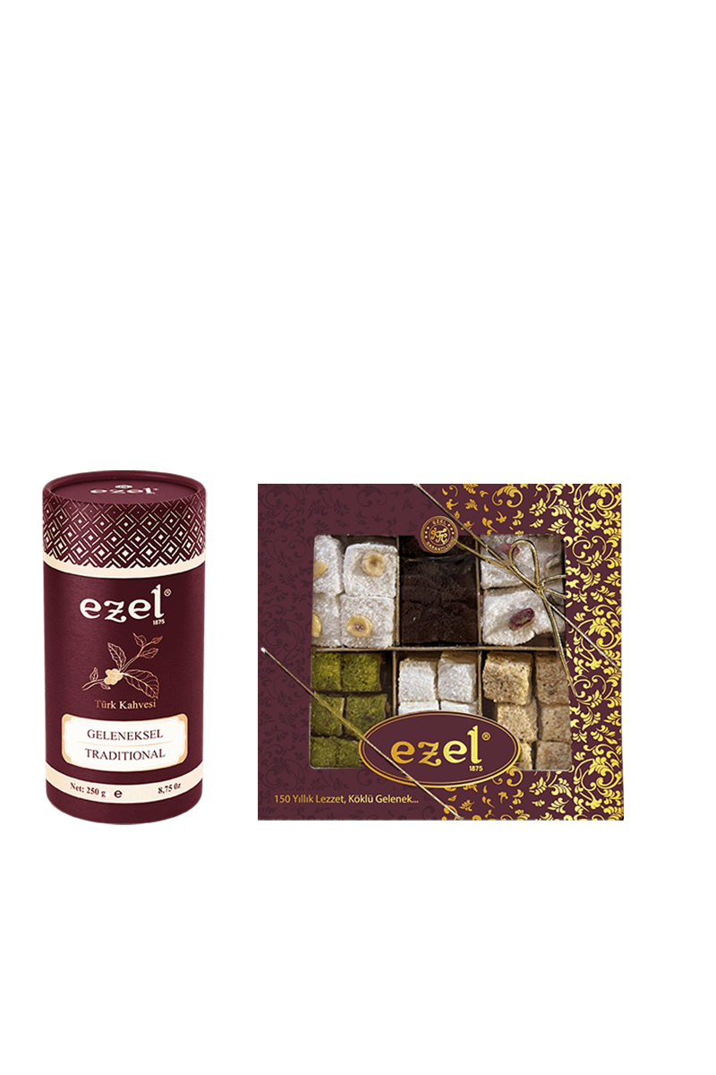 Ezel Vefa Geleneksel Türk Kahvesi 250g & Lokum Lezzet Seti
