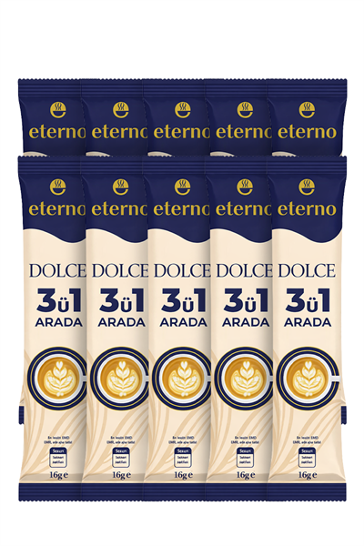 Eterno 3'ü 1 Arada Dolce Kahve 16g - 10'lu Paket