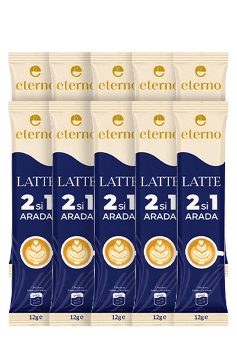 Eterno 2'si 1 Arada Latte Kahve 12g - 10'lu Paket