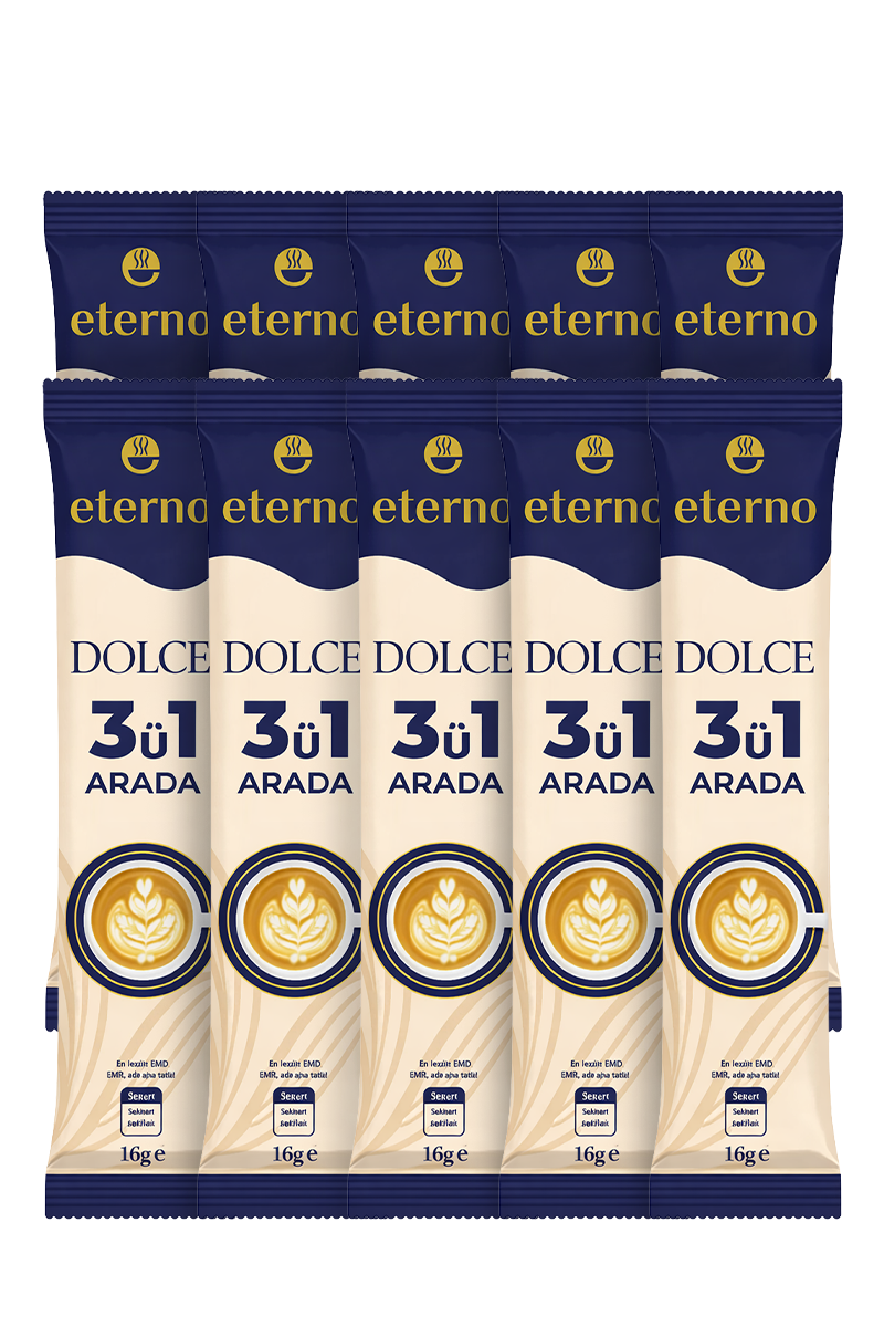 Eterno 3'ü 1 Arada Dolce Kahve 16g - 10'lu Paket