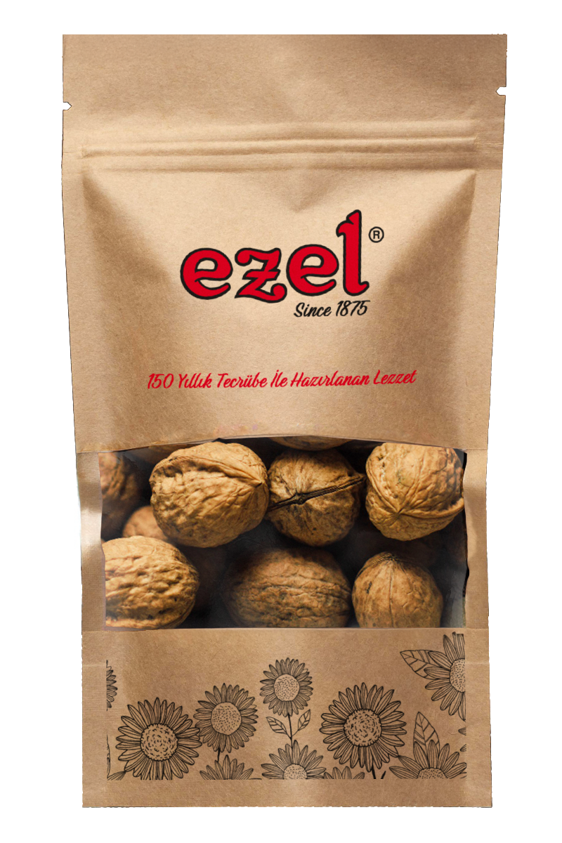 Ezel Kuruyemiş Kabuklu Ceviz 500gr – Taze ve Doğal - Zipli Ambalaj