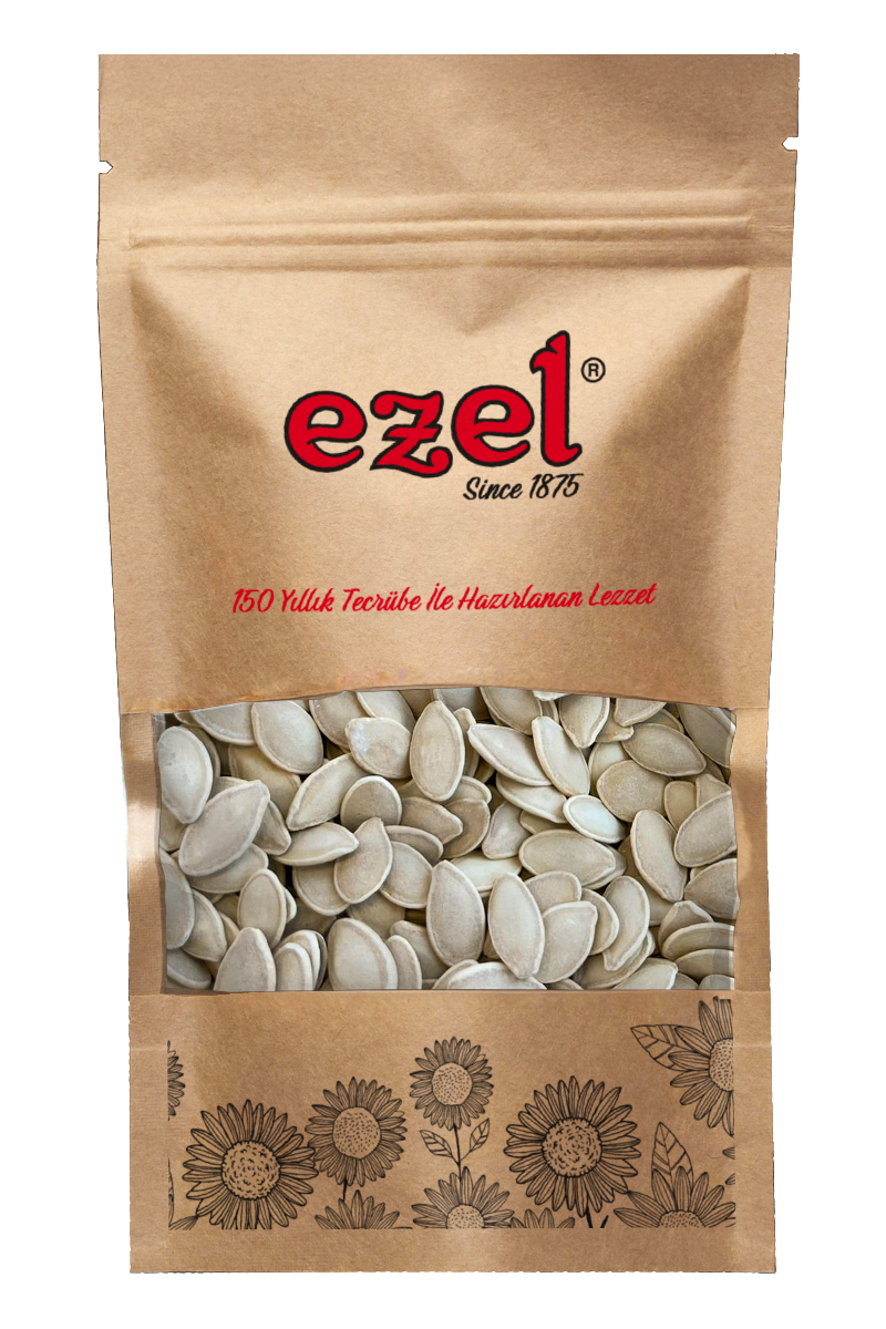 Ezel Kuruyemiş Kavrulmuş Tuzsuz Kabak Çekirdeği 250gr – Zipli Ambalaj