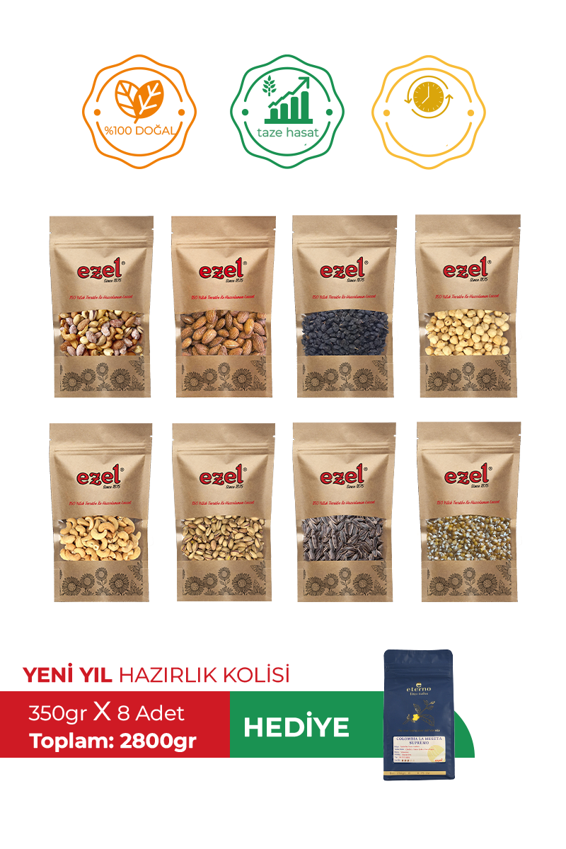 Ezel Kuruyemiş Yeni Yıl Hazırlık Seti –Sekiz Malzemeli 