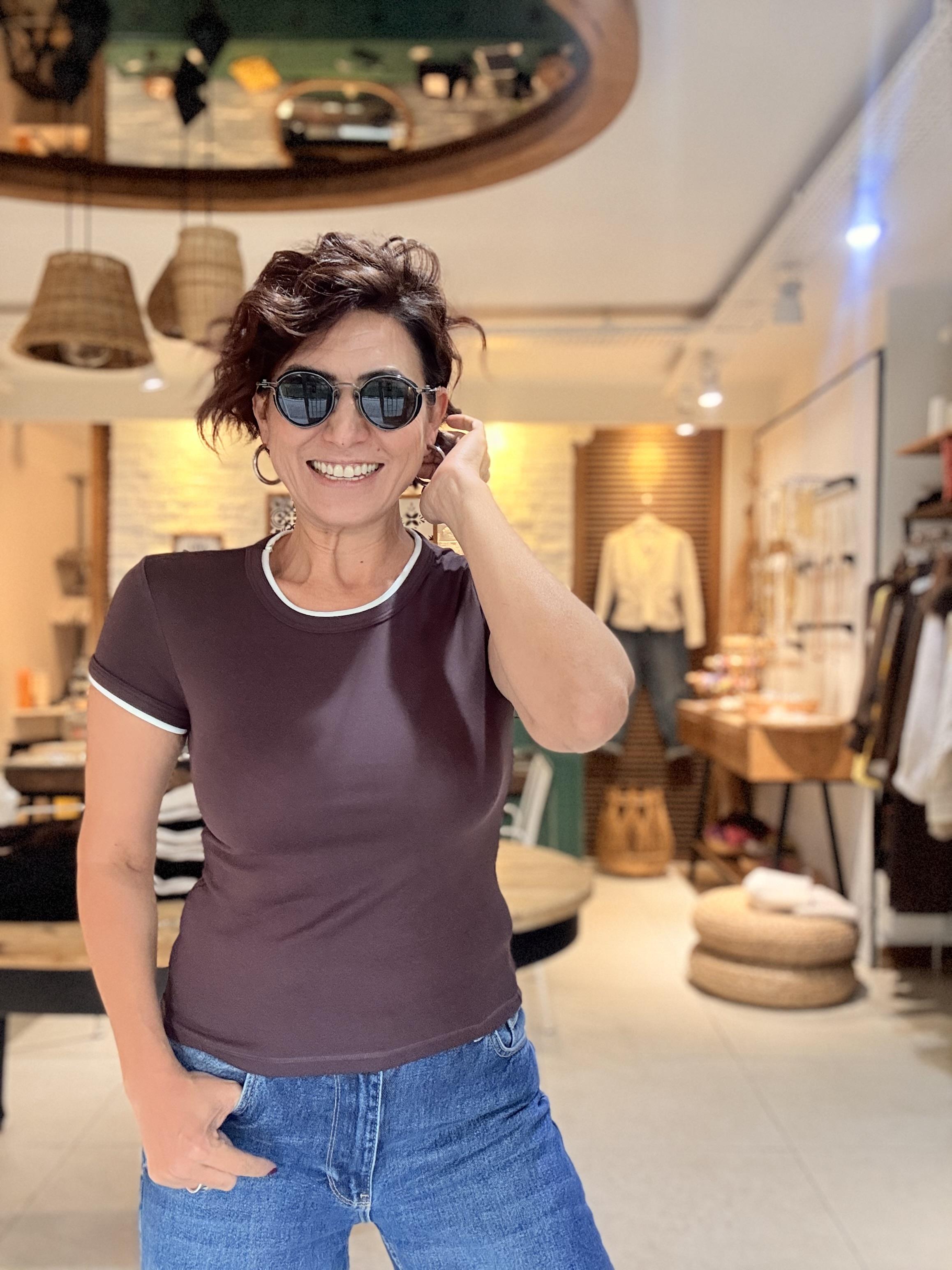Garnili Tshirt Kahverengi