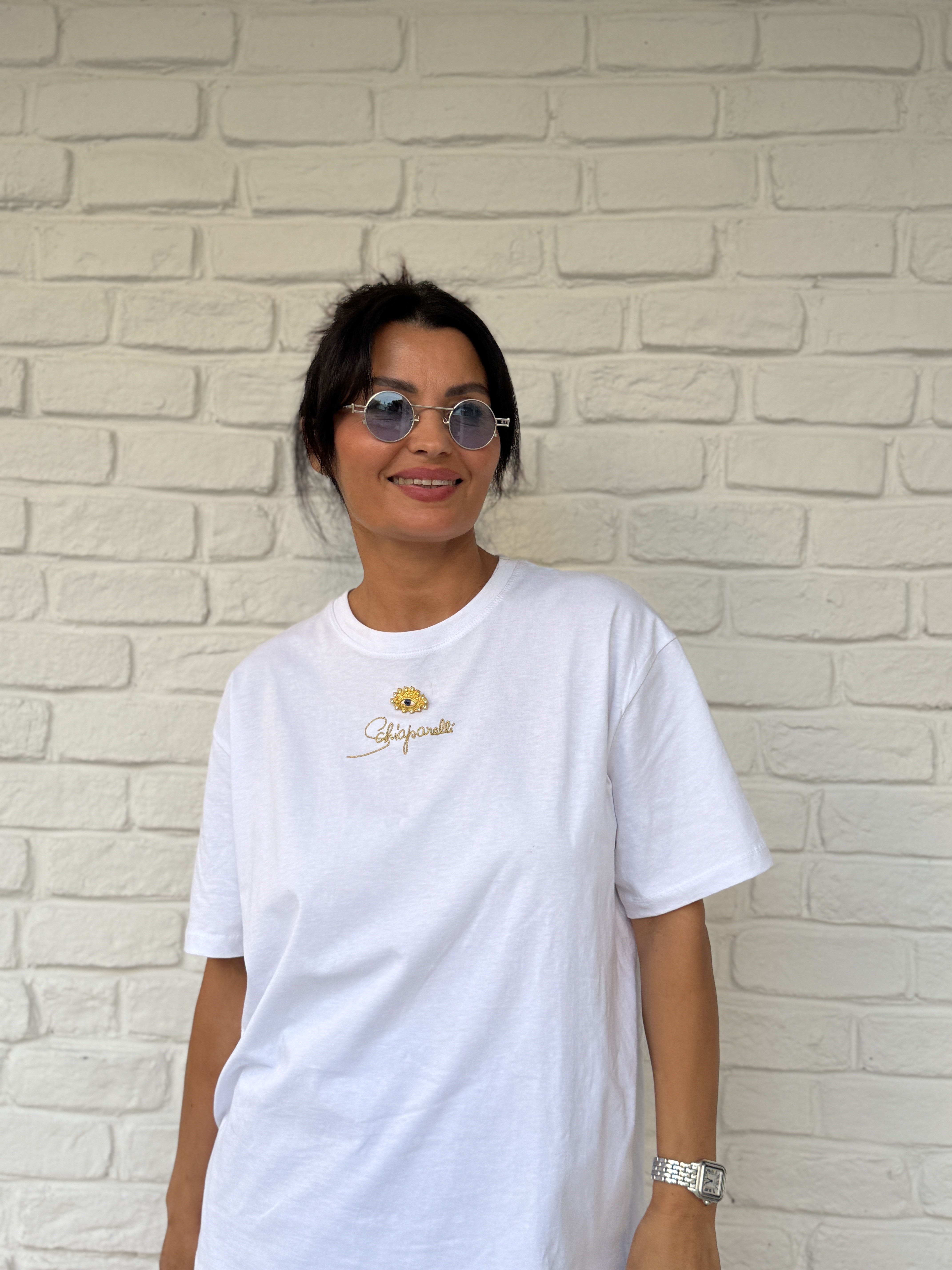 İthal Göz Detaylı Tshirt 
