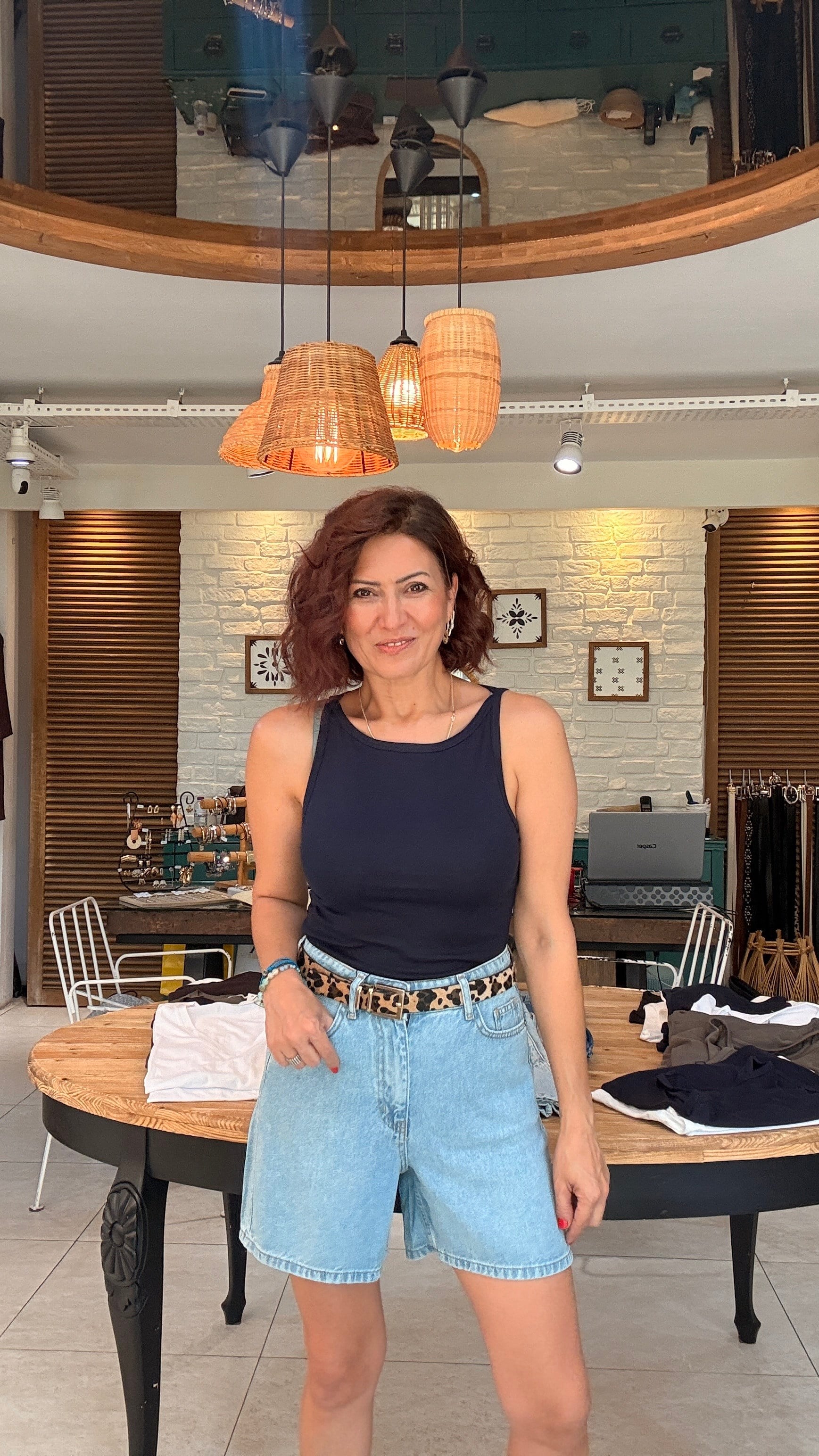 Kayık Yaka Atlet Lacivert