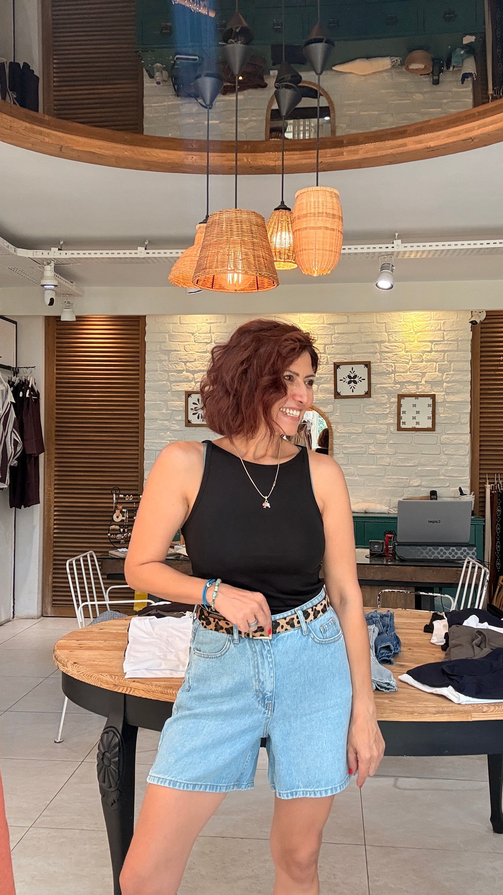 Kayık Yaka Atlet Siyah