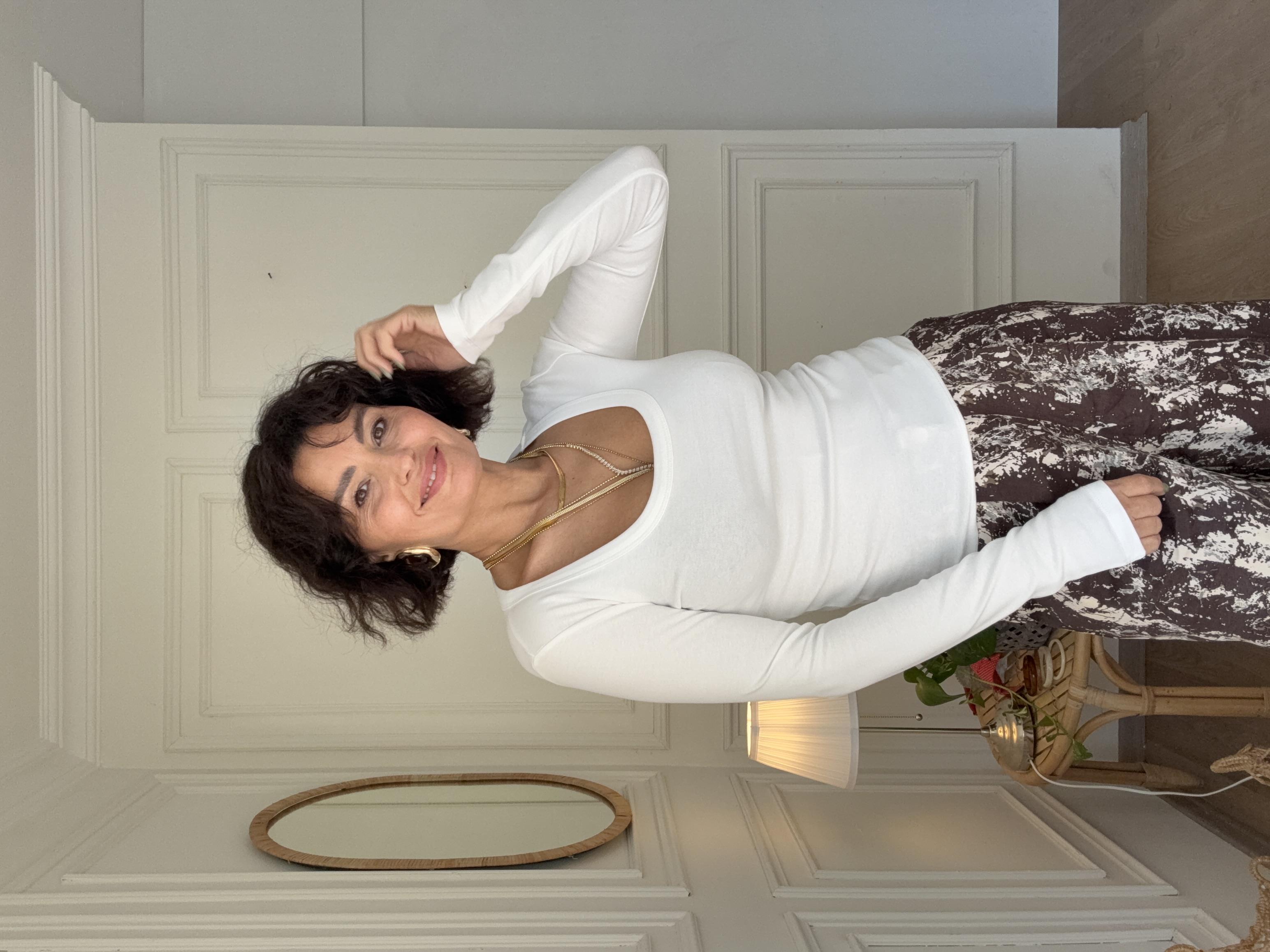 Uzun Kollu Body Ekru