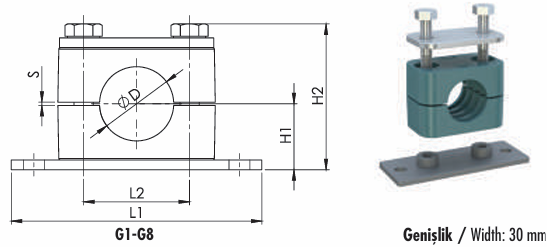 114G1-1000 teknik çizim