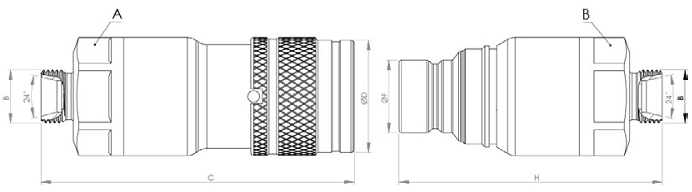QCF-19A-22L teknik çizim