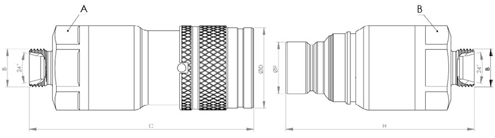 QCF-6A-8S teknik çizim