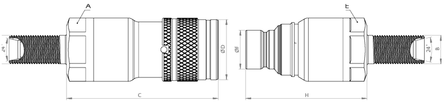 QCF-10B-10L-BH teknik çizim