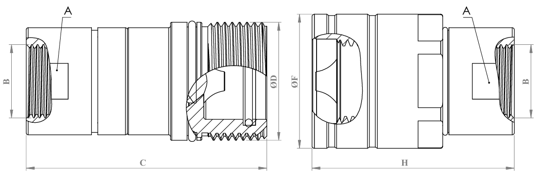 QC-STC-20A-NPT34 teknik çizim