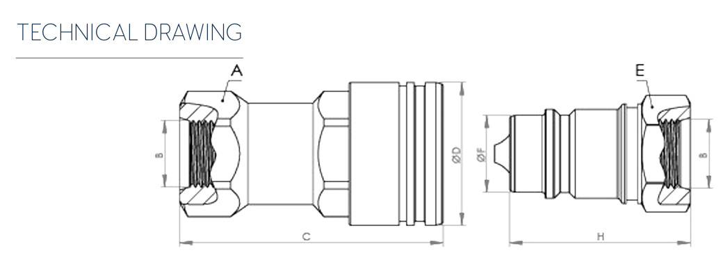 QCA-10B-SAE6 teknik çizim