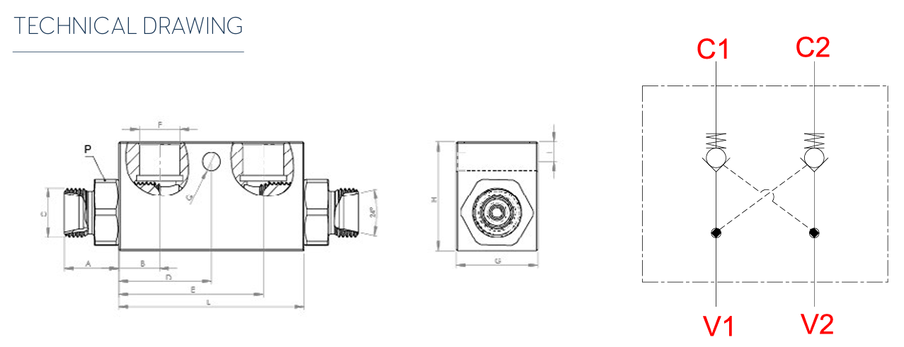 TLV-10-M18 teknik çizim