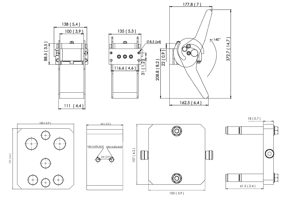 V5EP-5-LYF teknik çizim