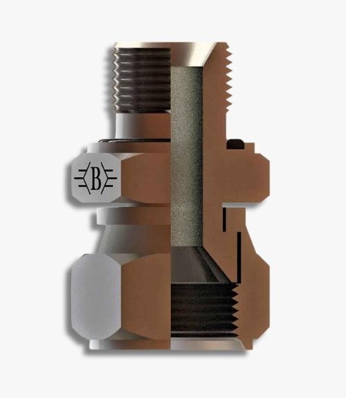 R1/8-28 7/16-20 BSP-UNF TERS NİPEL