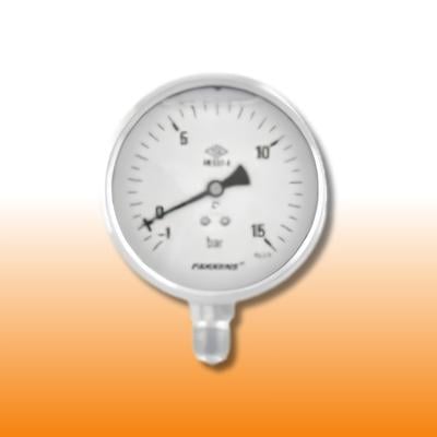 Q100X10 BAR-PSI GLİS ALT ÇIKIŞ MANOMETRE