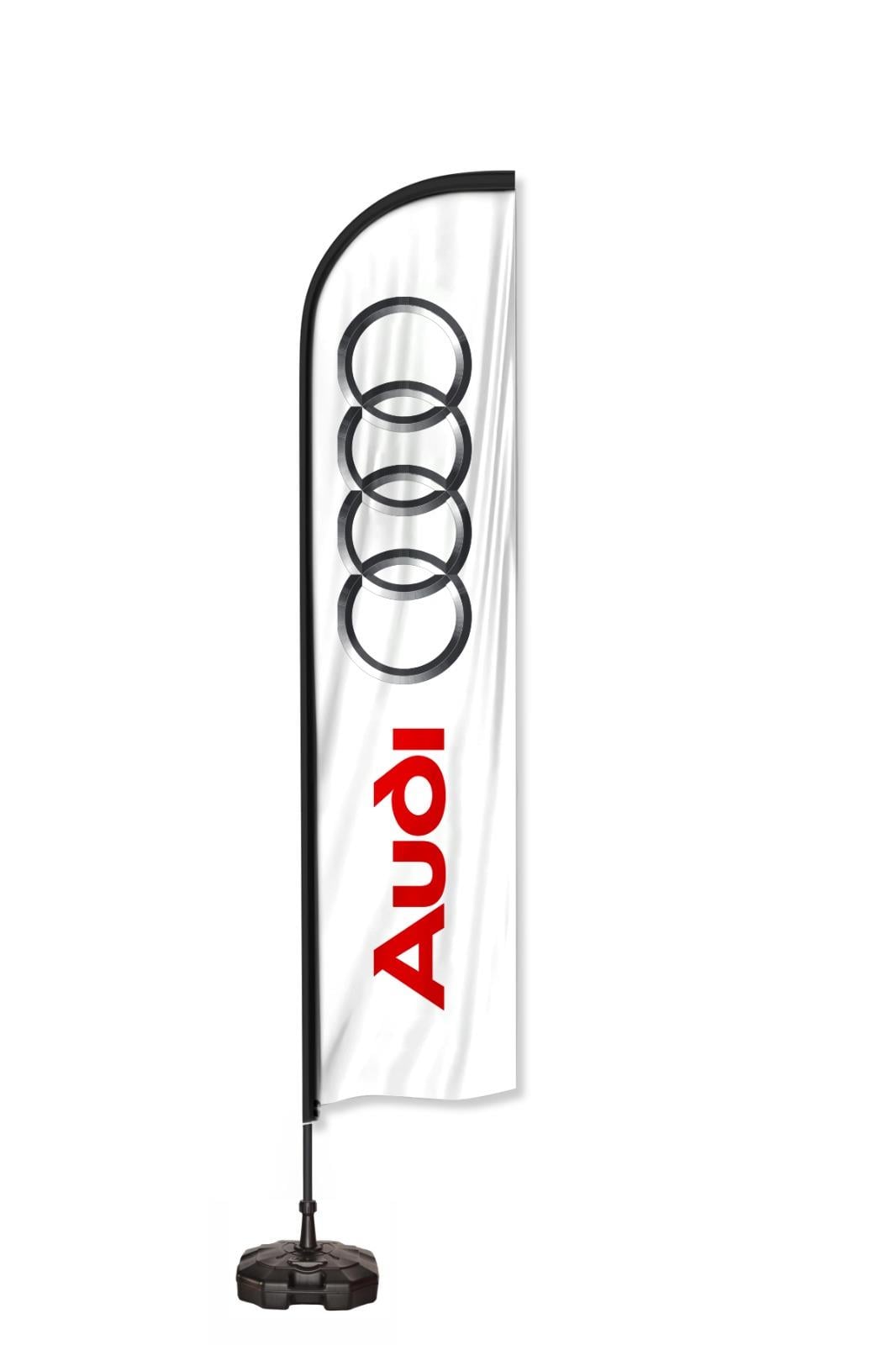 Audi Logolu Yelken Bayrak Set