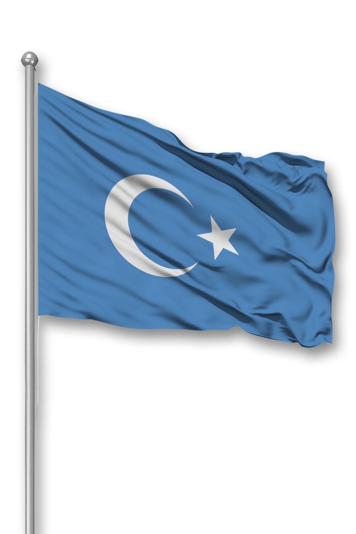 Doğu Türkistan Ülke Bayrağı 1. Kalite Raşel Kumaş