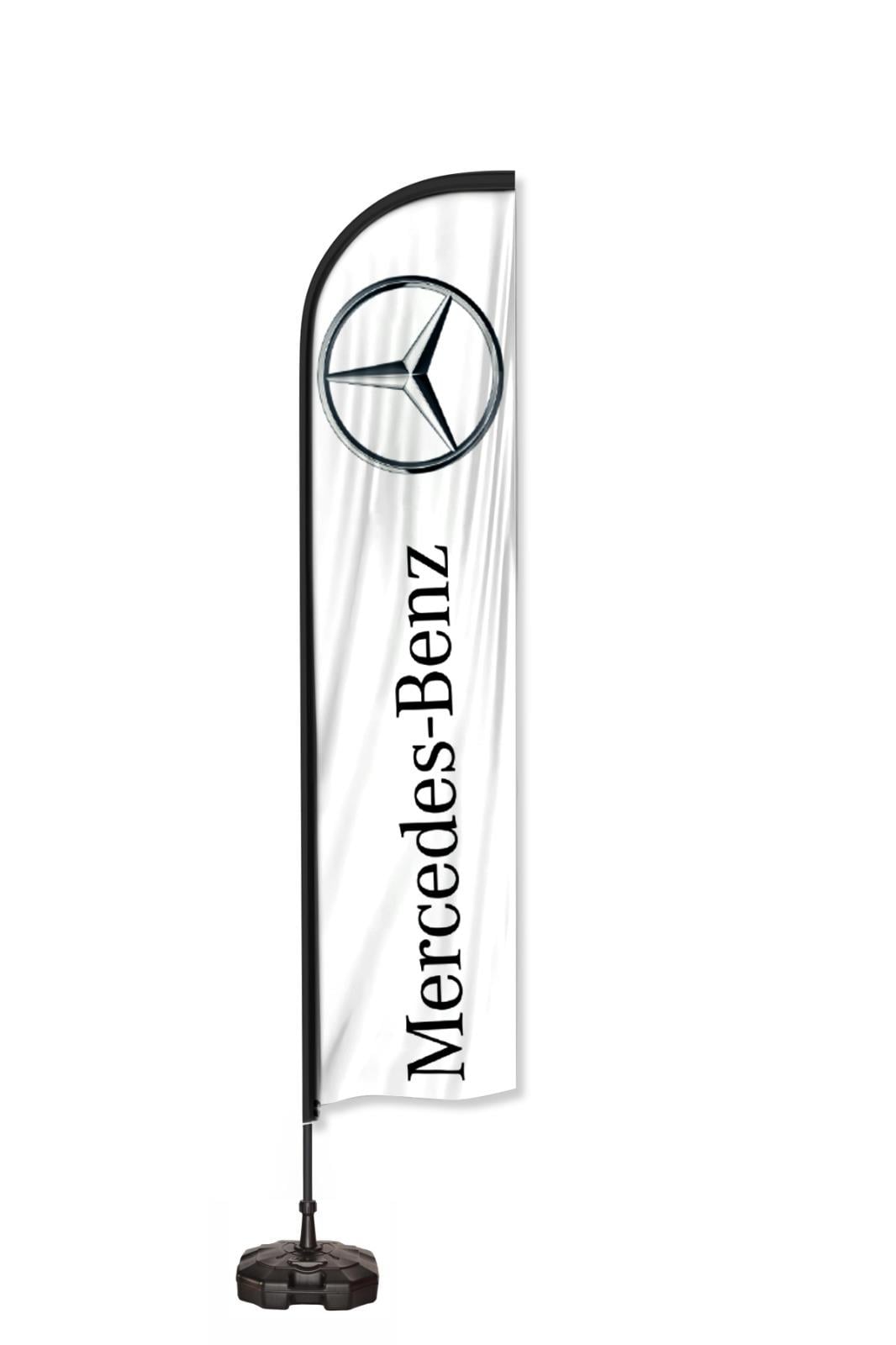 Mercedes Benz Logolu Yelken Bayrak Set