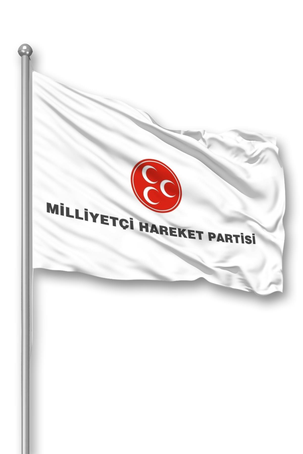 MHP Parti Bayrağı 70x105 cm 1. Kalite Raşel Kumaş
