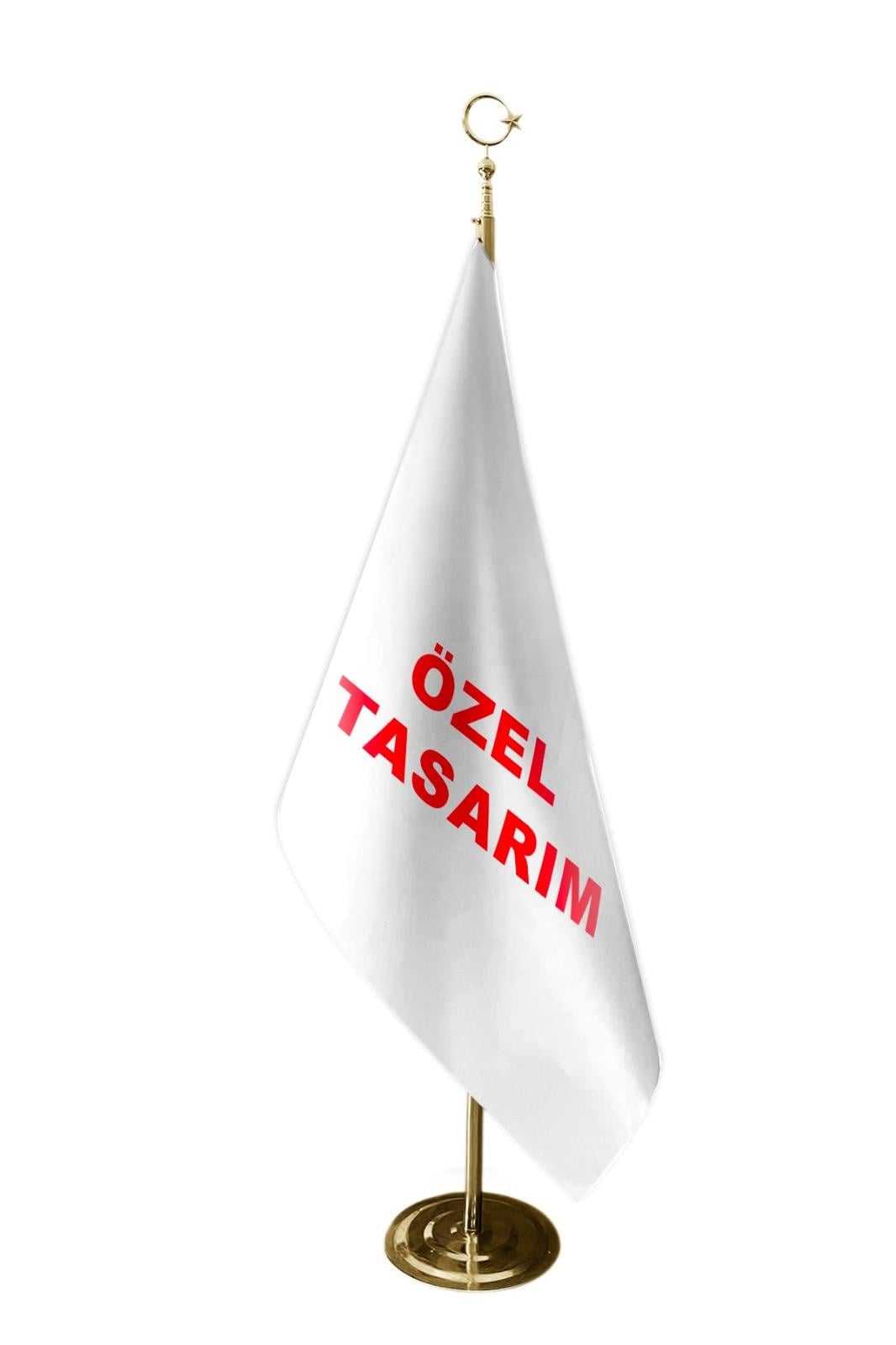 ÖZEL TASARIM MAKAM BAYRAĞI SAÇAKSIZ GOLD SET