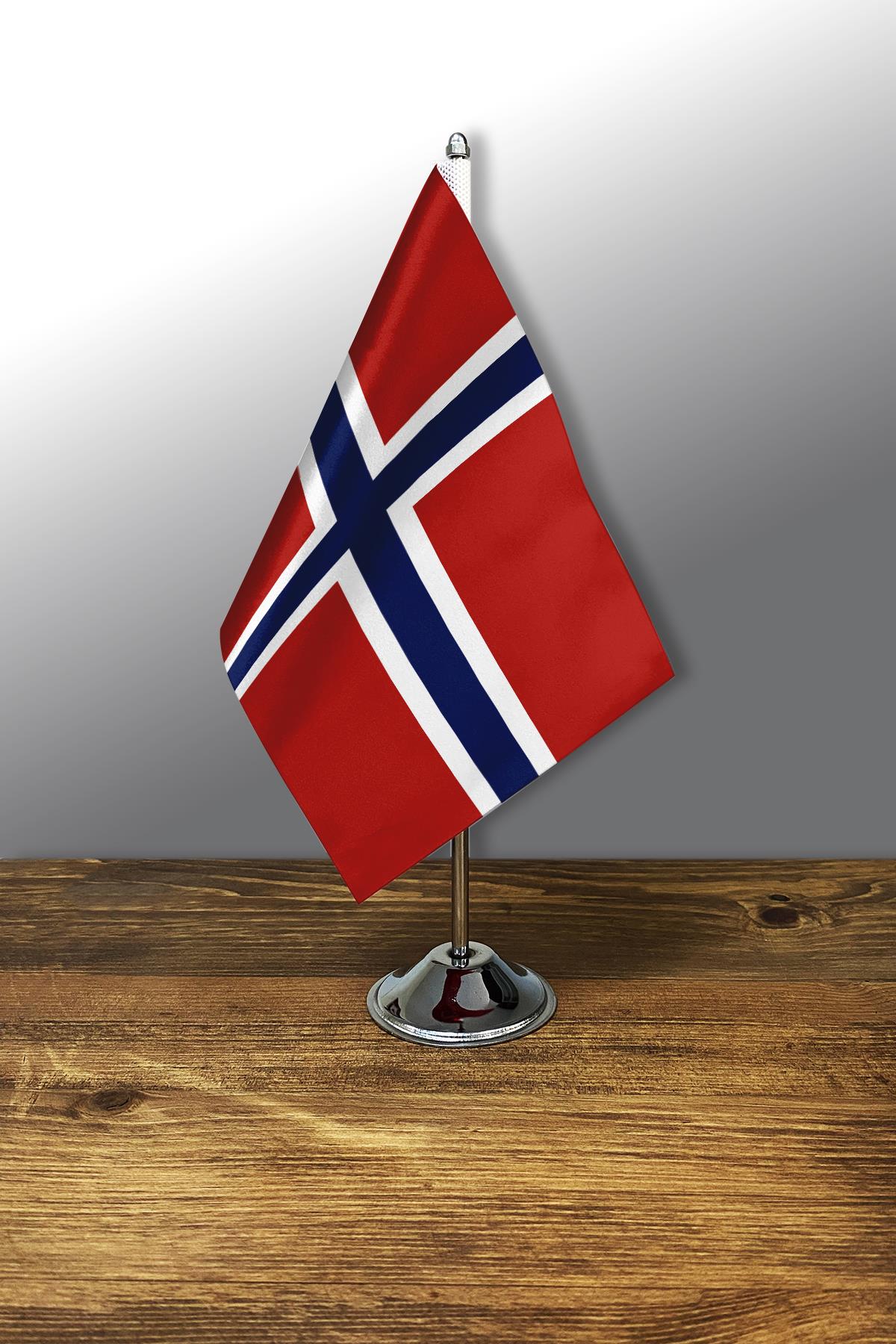 Tekli Masa Bayrağı Set - Norveç