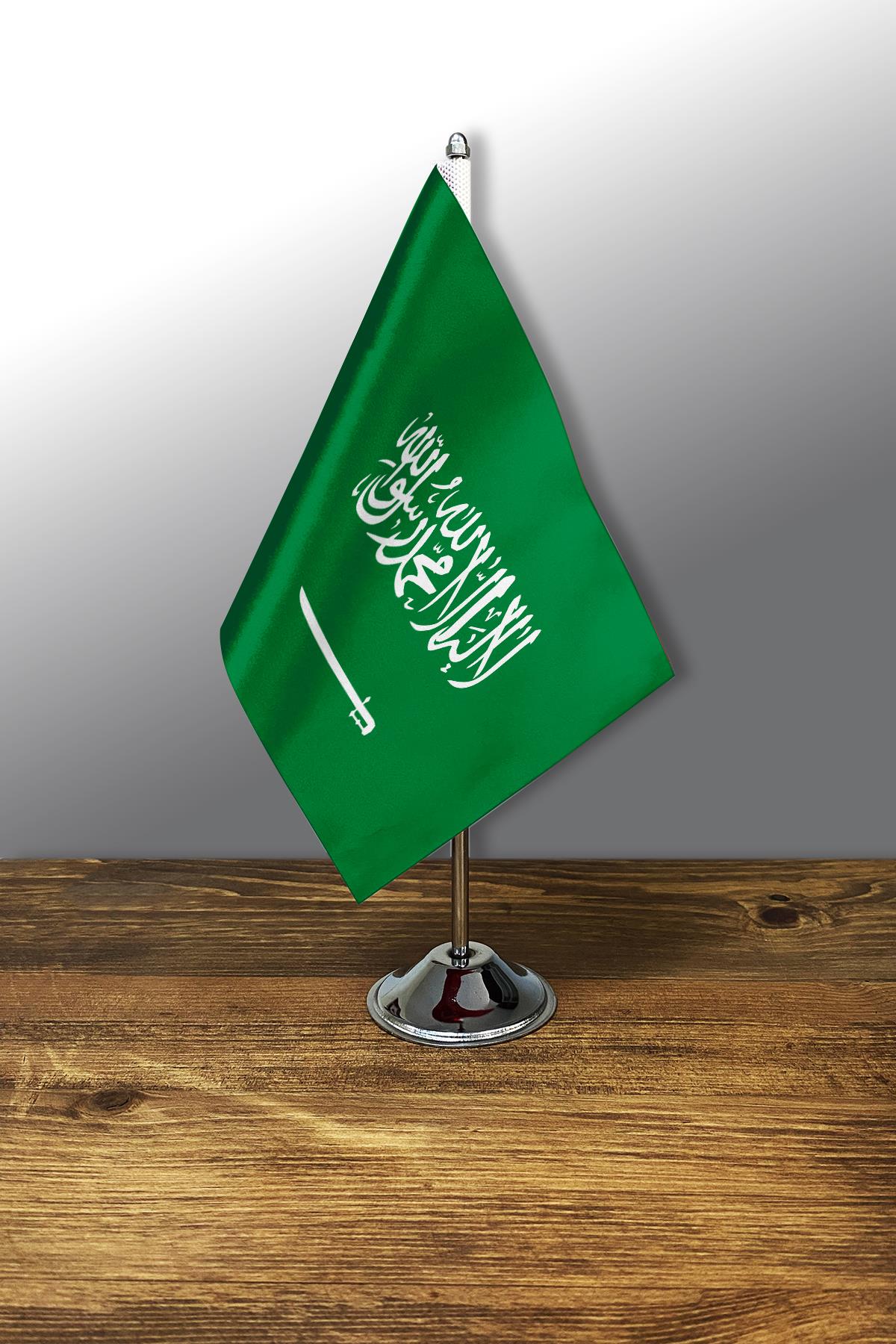Tekli Masa Bayrağı Set - Suudi Arabistan