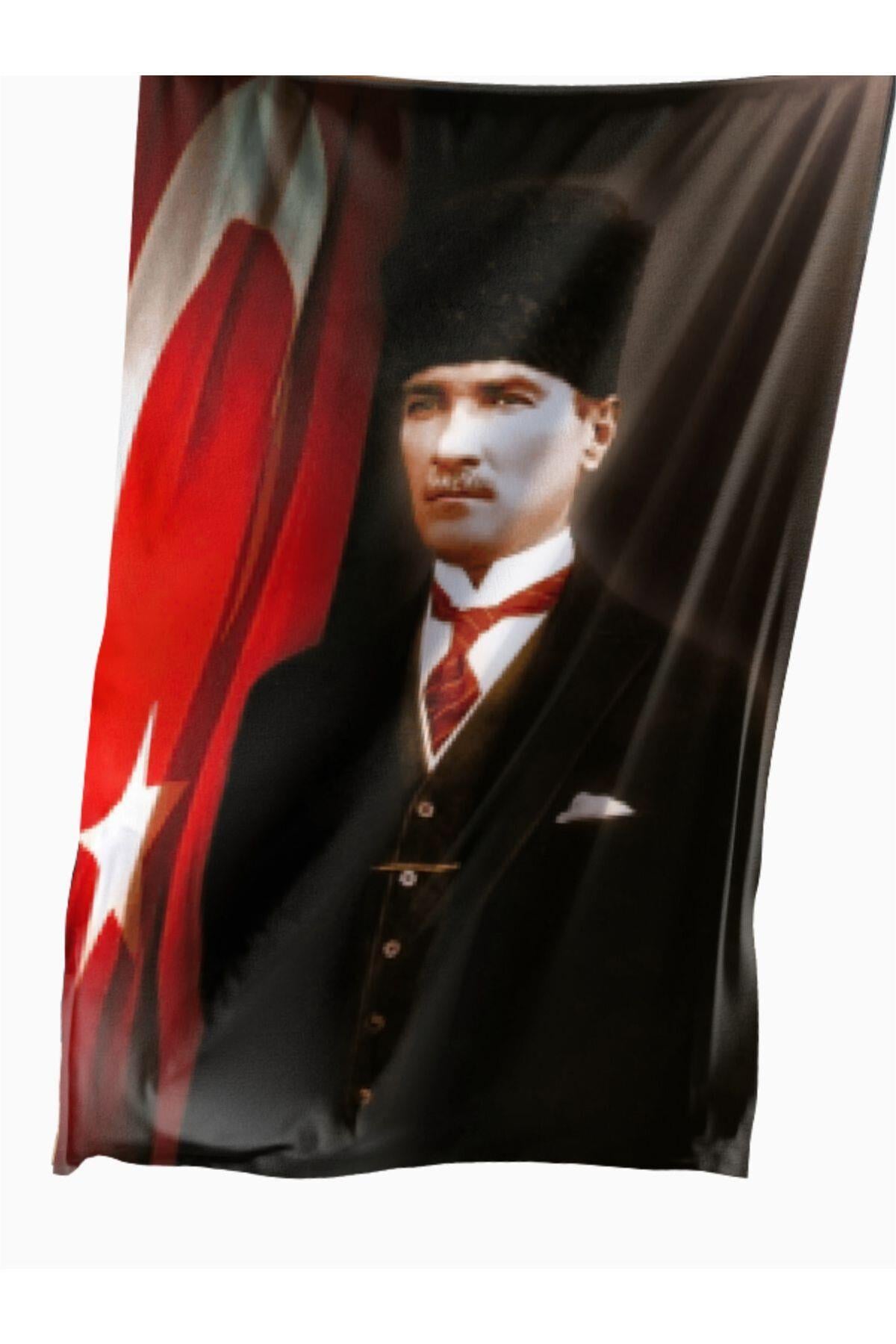 Atatürk Posteri 100x150 cm  5 Adet - 1. Kalite Raşel Kumaş