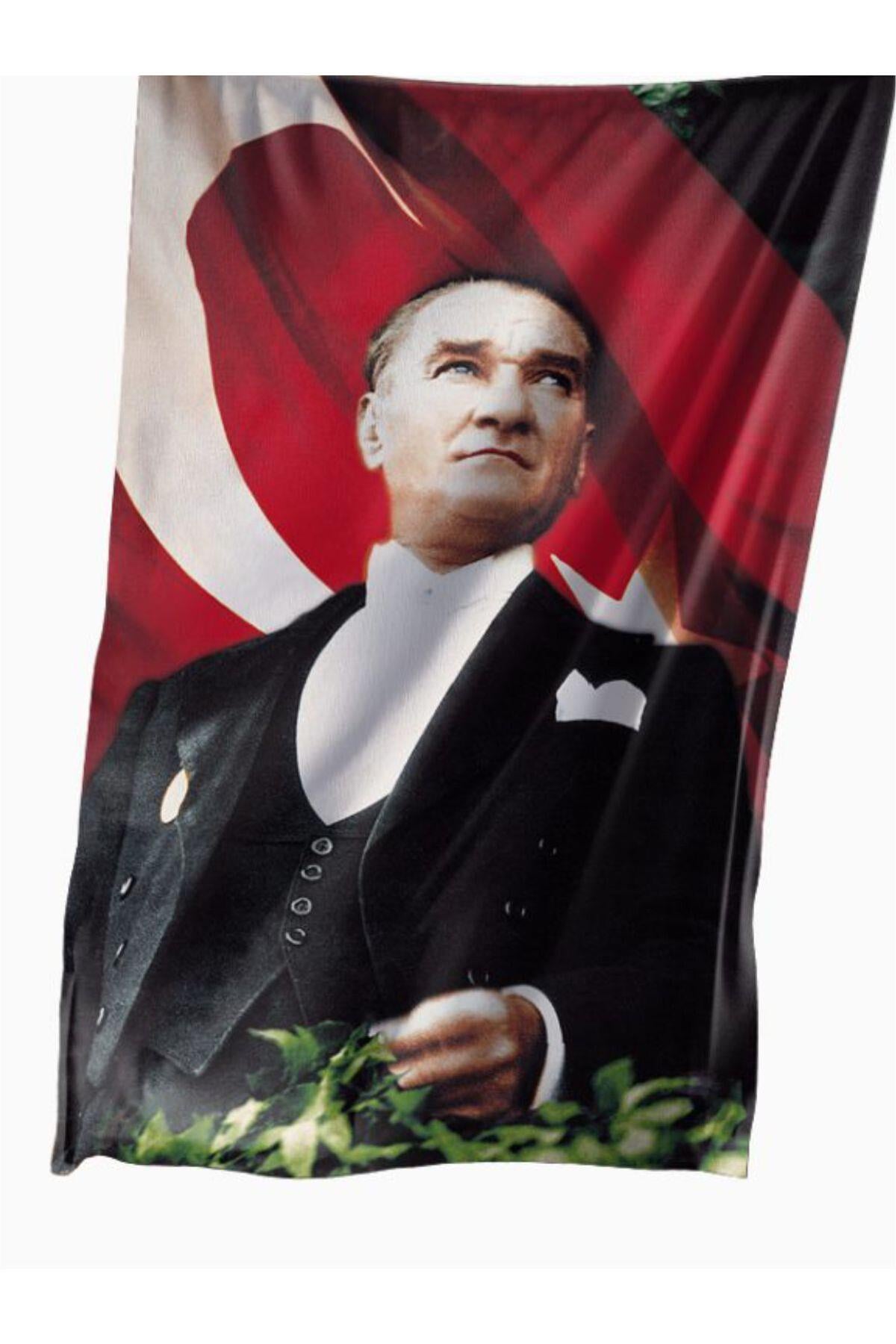 Atatürk Posteri 150x225 cm (5 Adet) 1. Kalite Raşel Kumaş