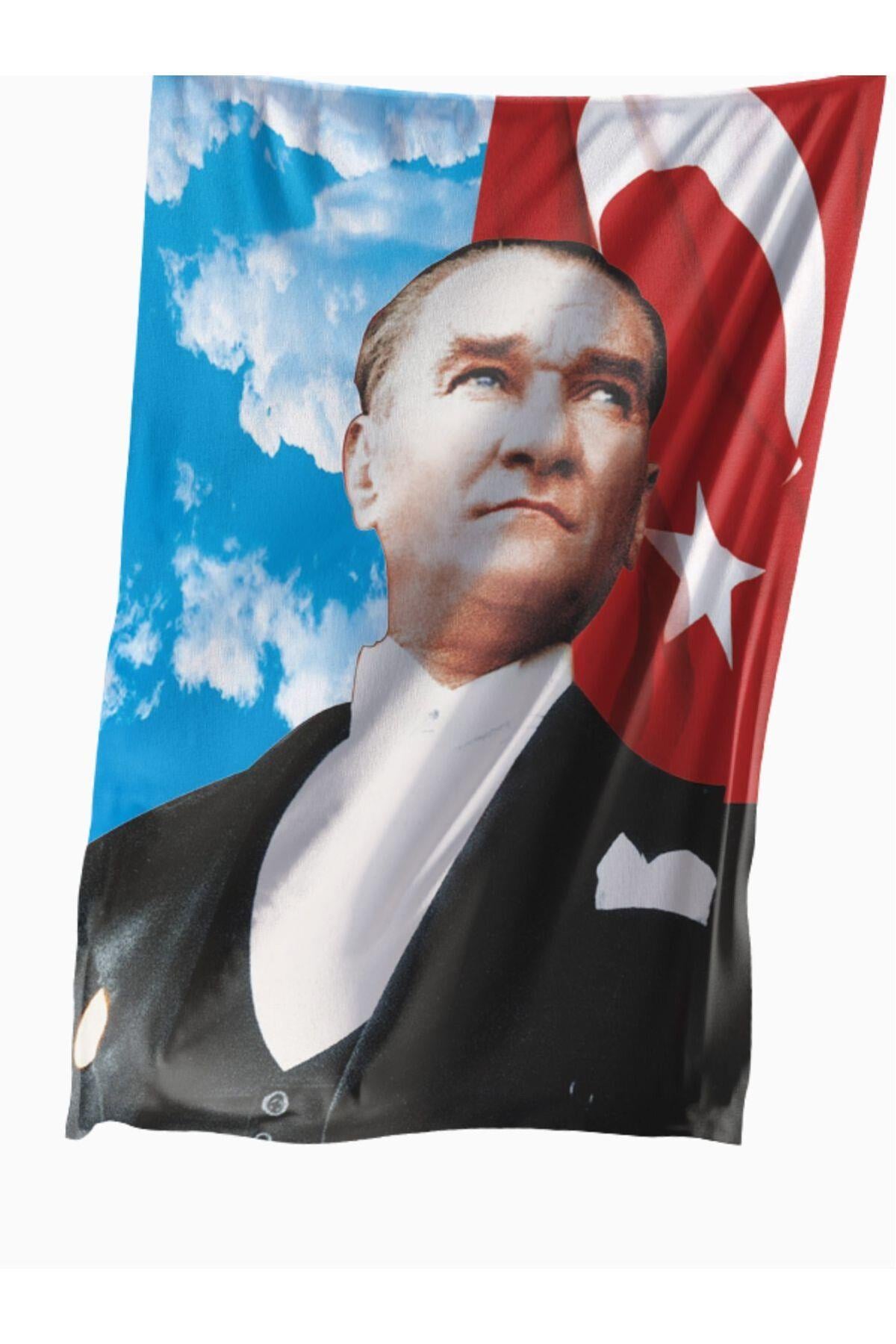 Atatürk Posteri 70x105 cm 1. Kalite Raşel Kumaş