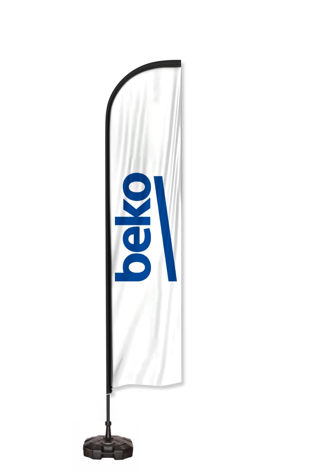 Beko Logolu Yelken Bayrak Set