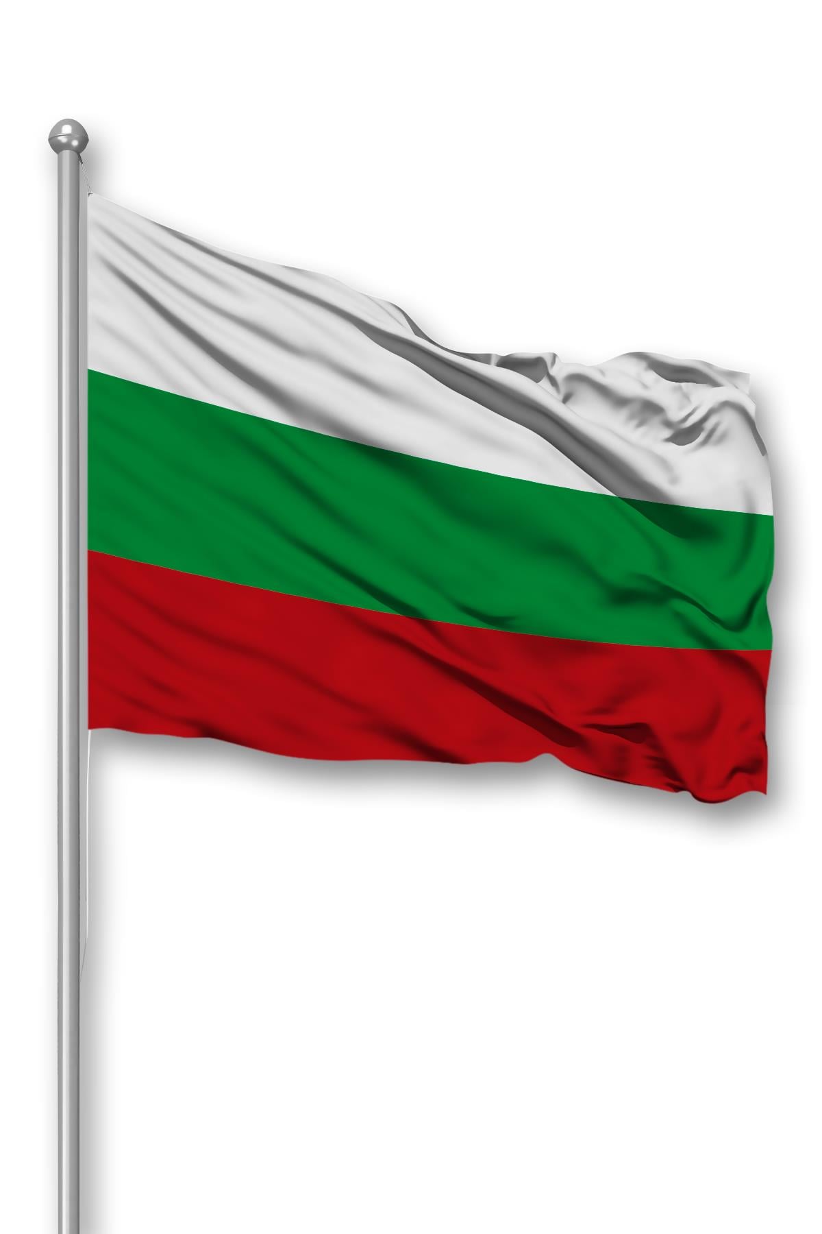 Bulgaristan Ülke Bayrağı 1. Kalite Raşel Kumaş