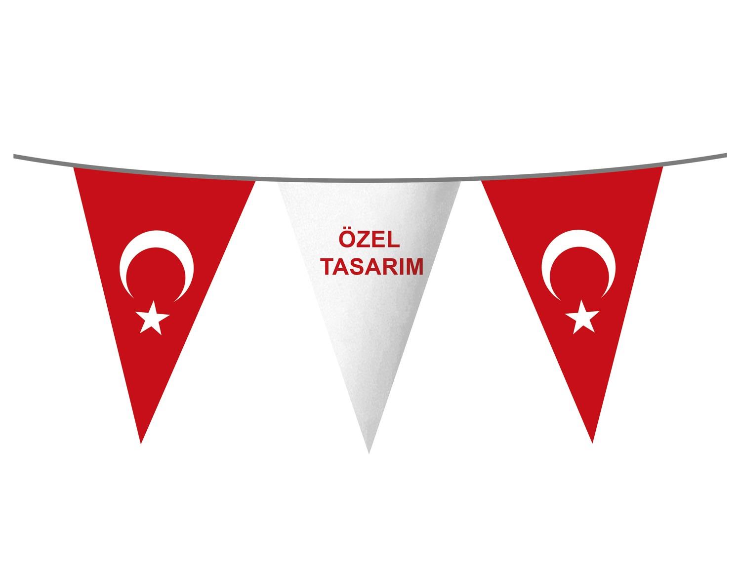 Özel Tasarım İpe Dizili Bayrak