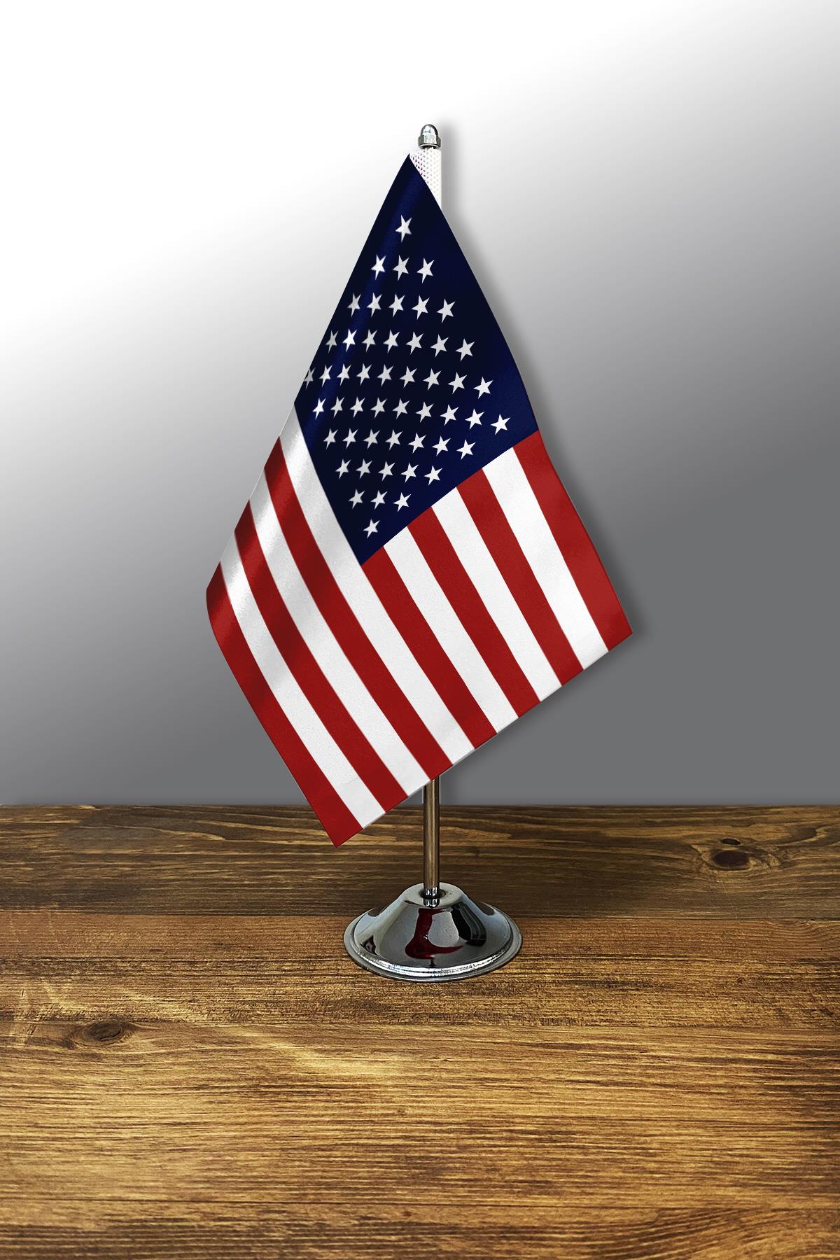 Tekli Masa Bayrağı Set - Amerika
