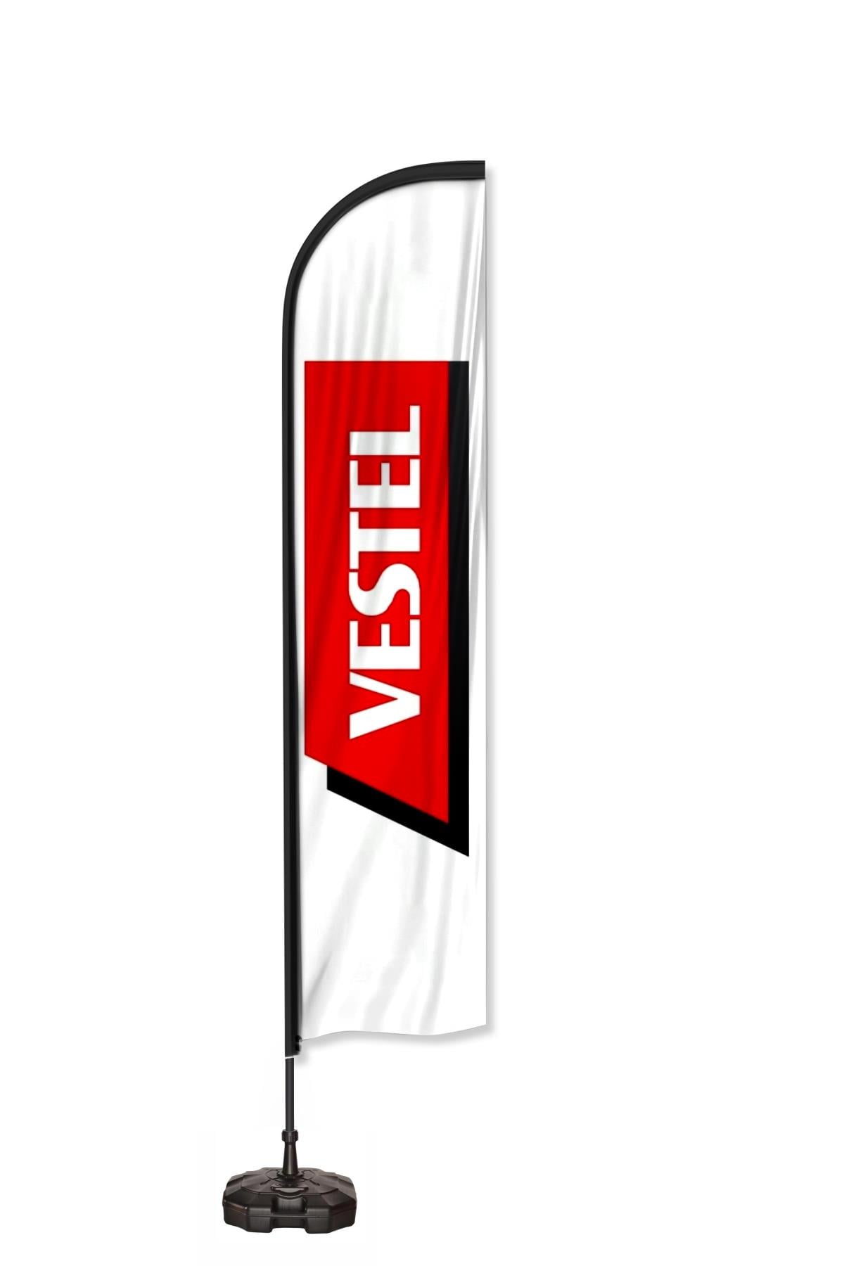Vestel Logolu Yelken Bayrak Set