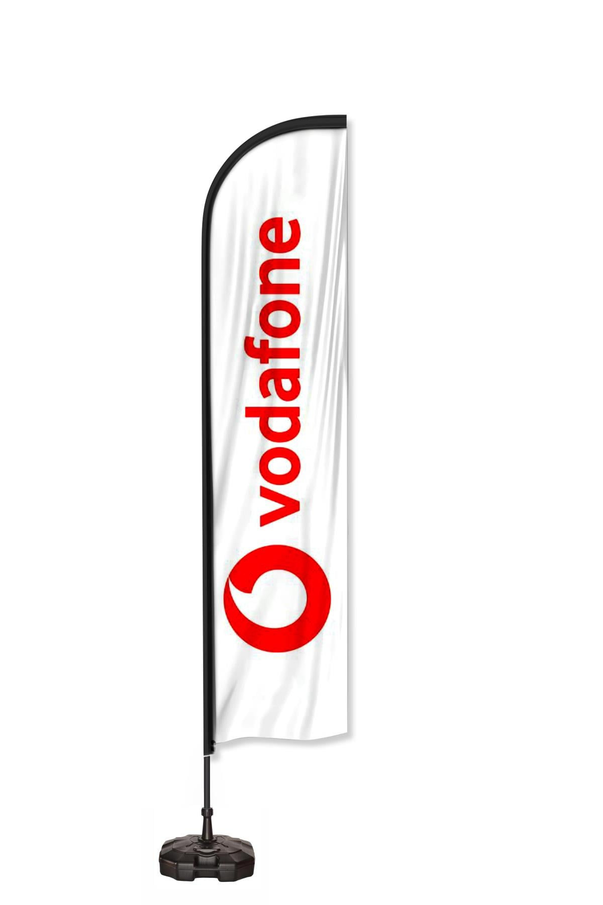 Vodafone Logolu Yelken Bayrak Set