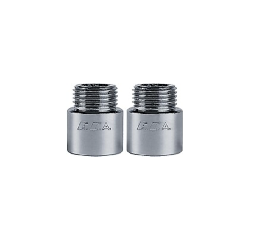 2 Adet ECA 1/2 2cm Uzatma Krom (Musluk Uzatma) 102134015 Pirinç E.C.A