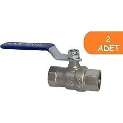 2 Adet ECA 3/4 İçme Suyu Küresel Valfi İç Vida x İç Vida PN10 602122169